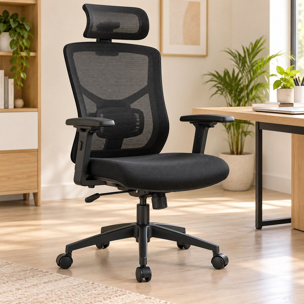 Ergonomic Mesh Office Chair with Headrest